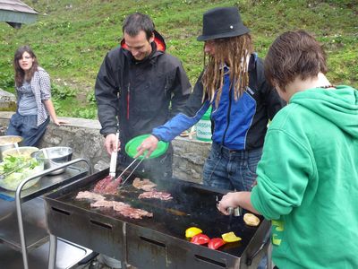 Zigeunerschnitzel am Grill