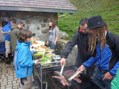 Und ein Salatbuffet