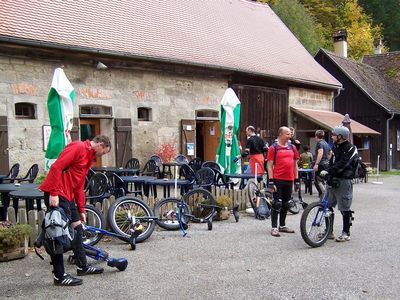 Rast bei der Hammerschmiede Rast bei der Hammerschmiede