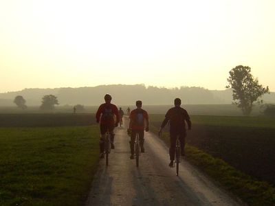 Da fuhren sie in den Sonnenuntergang...