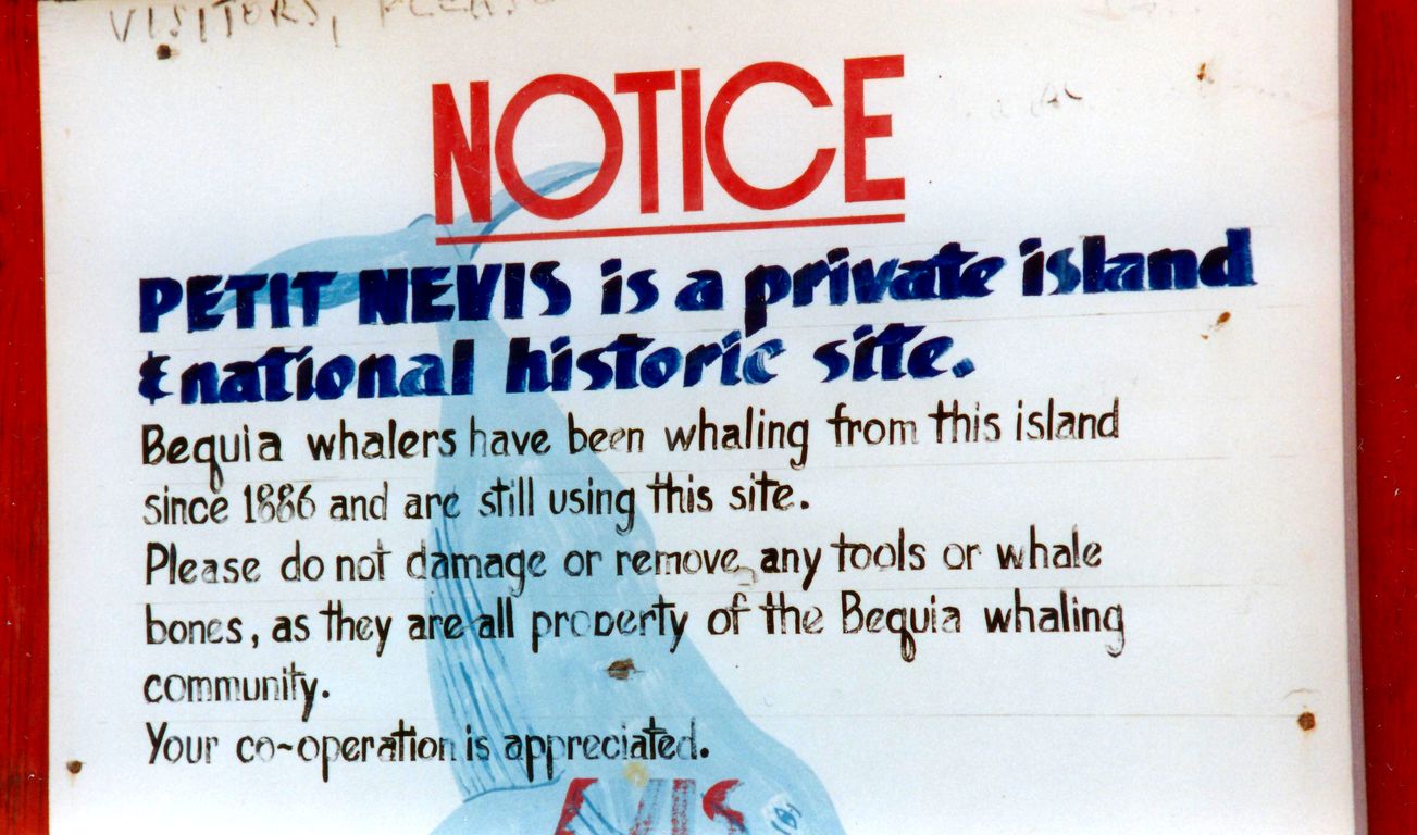 Petit Nevis Hinweis