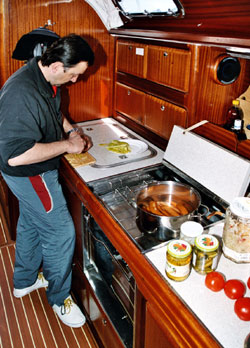 Wolfgang beim Kochen