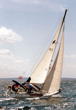 Wir überholen eine andere Yacht Wir überholen eine andere Yacht