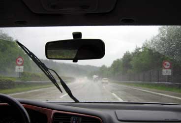 Südautobahn im Regen Südautobahn im Regen