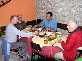 Abendessen beim Wirten