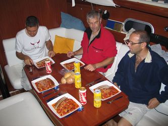 Essen an Bord